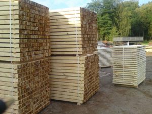 Fumigowane belki drewniane na eksport