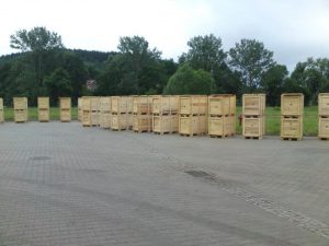 Fumigacja skrzyń drewnianych na eksport